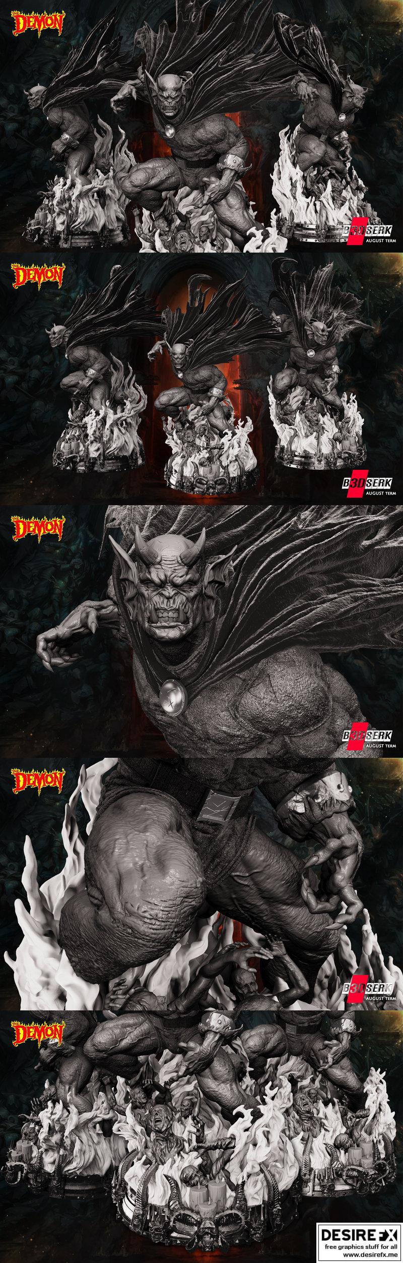 Etrigan 3D打印雕像模型|Etrigan Statue – 3D Print Model STL