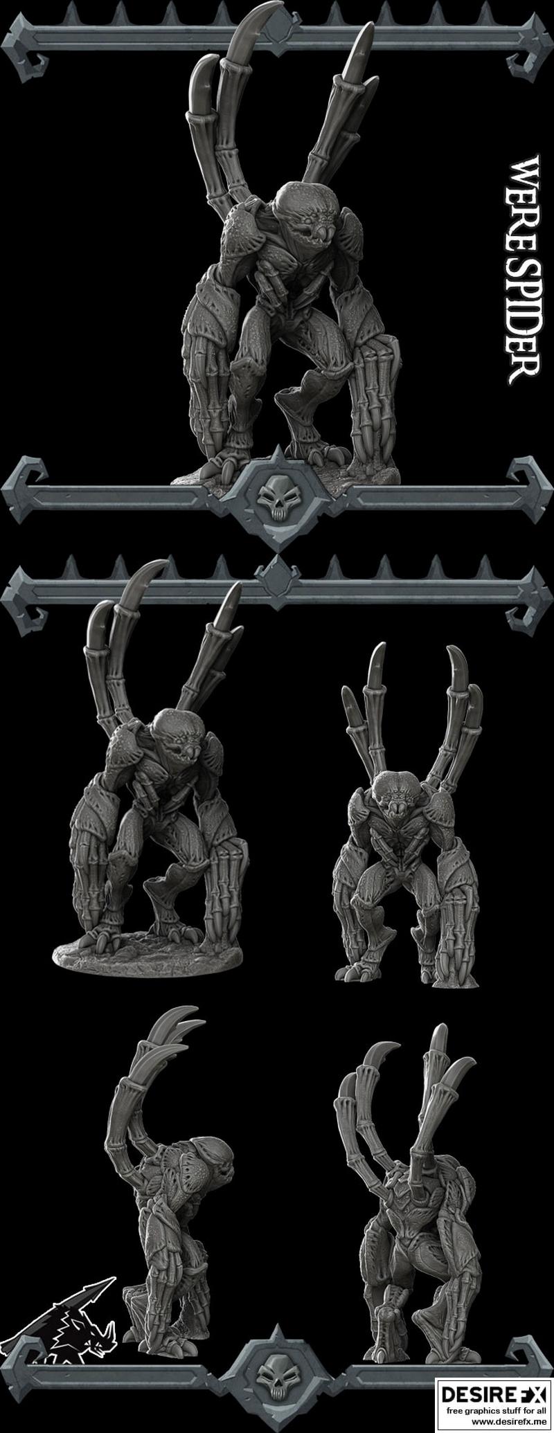 Rocket Pig Games-蜘蛛-3D打印模型|Rocket Pig Games – Were Spider – 3D Print Model STL