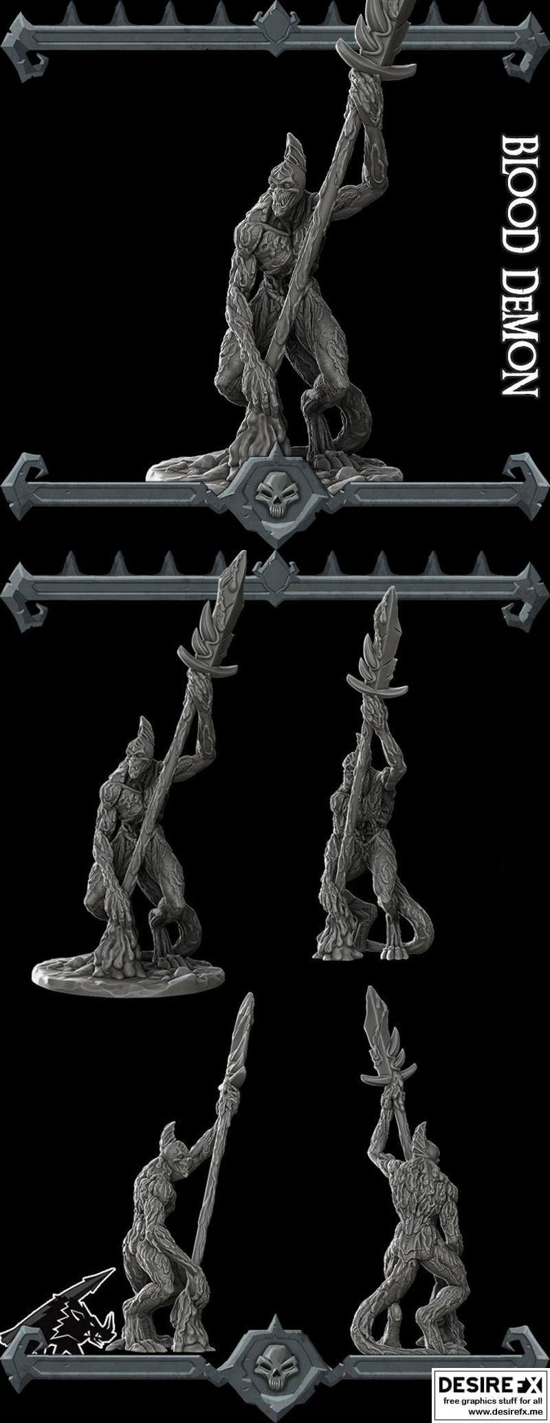 火箭猪游戏《血魔》3D打印模型|Rocket Pig Games – Blood Demon – 3D Print Model STL