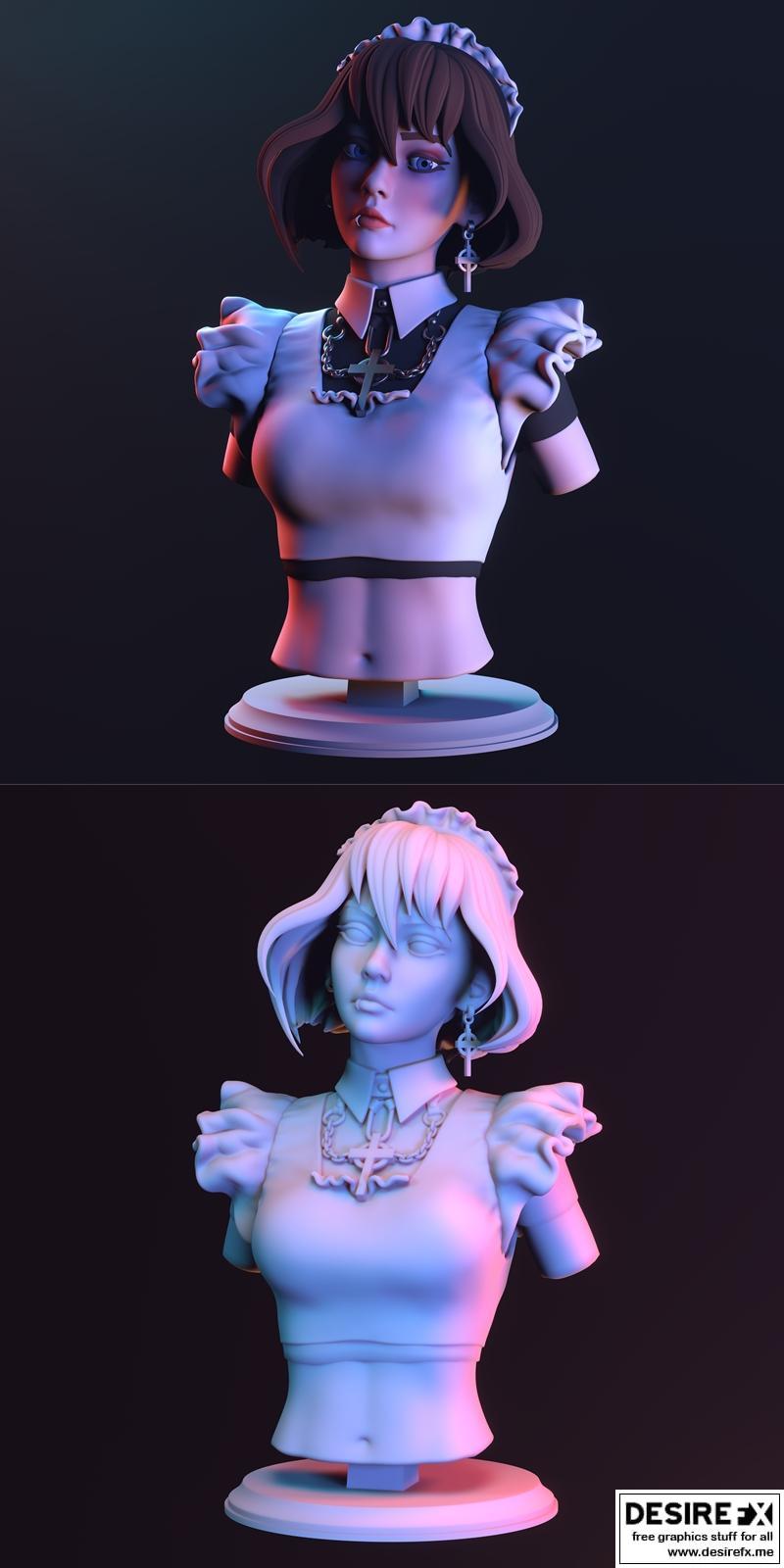 Maid 3D打印模型|Maid – 3D Print Model STL
