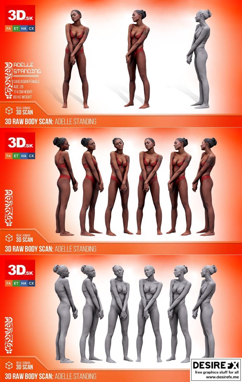 扫描艾德琳·萨贝尔内衣——3D打印模型STL|Scan Adelle Sabelle Underwear – 3D Print Model STL