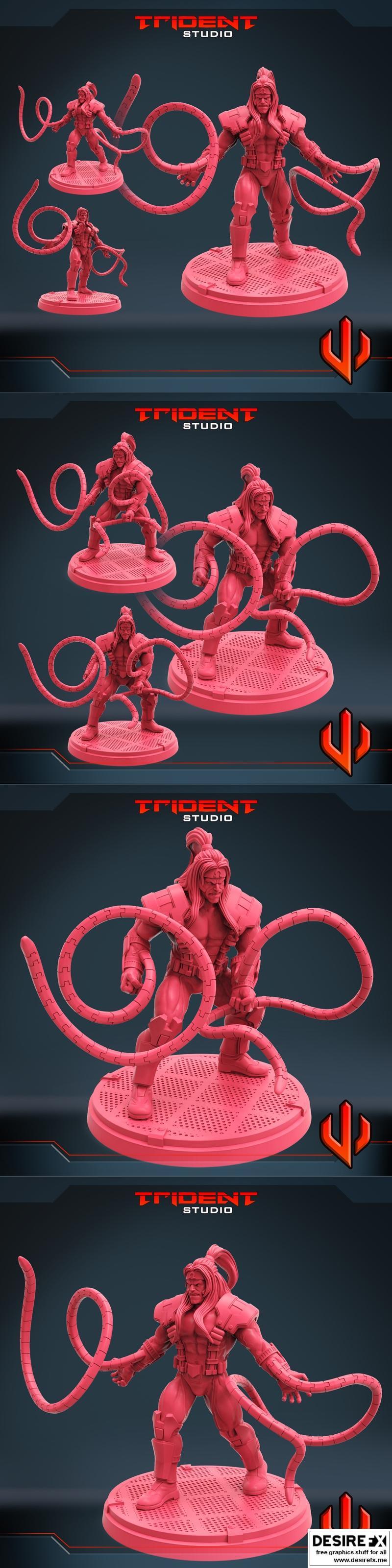Trident Studios – Omega Red 3D打印模型|Trident Studios – Omega Red A-B – 3D Print Model STL