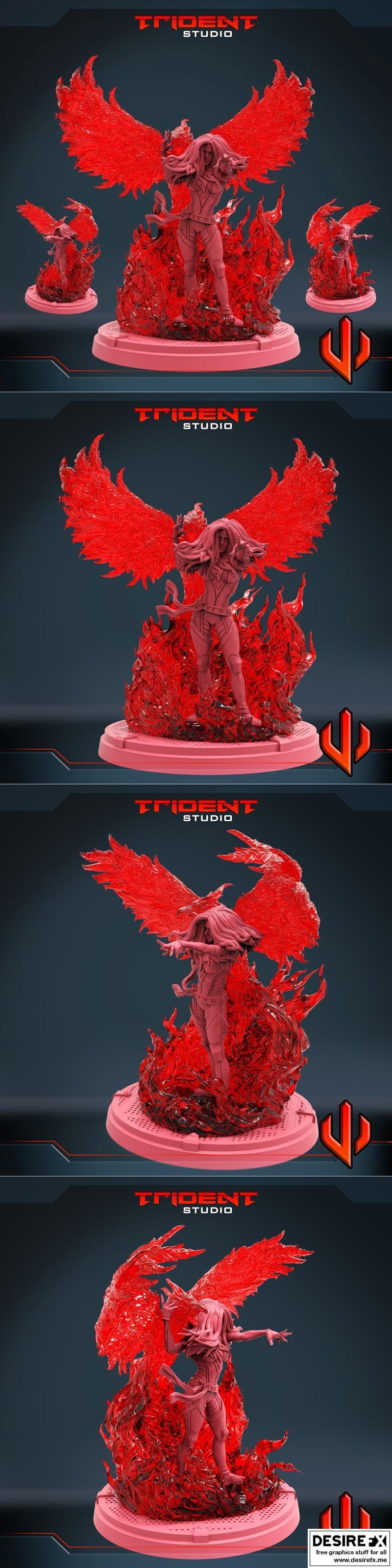 Trident Studios – 凤凰A款 3D打印模型|Trident Studios – Phoenix A – 3D Print Model STL