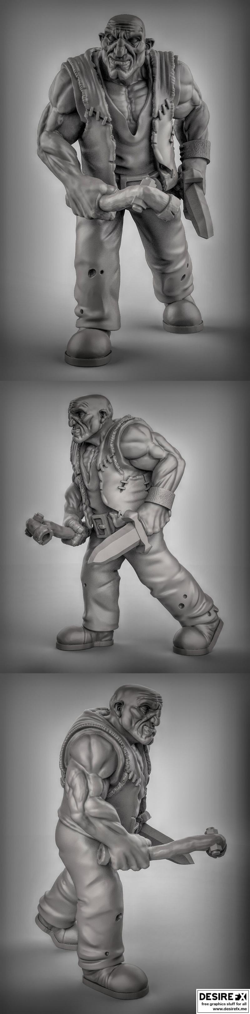 Thug Pose 3 3D打印模型|Thug Pose 3 – 3D Print Model STL