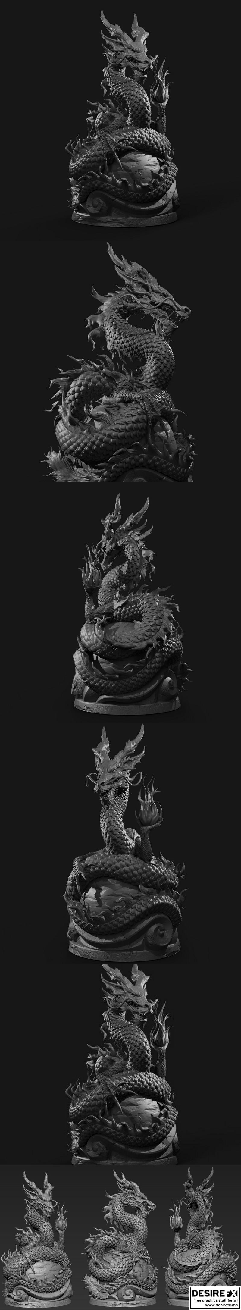 东方龙 3D打印模型|Eastern Dragon – 3D Print Model STL