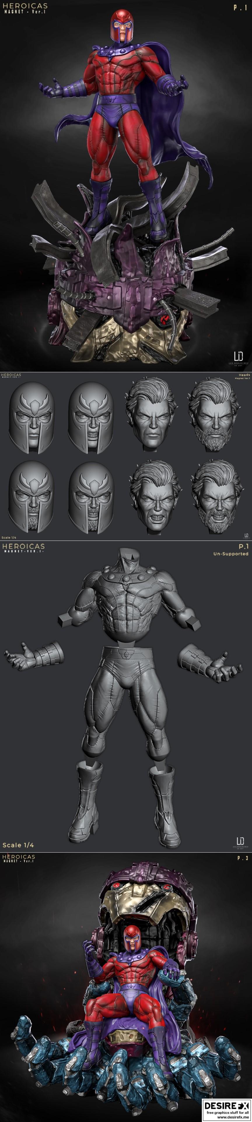 磁力者 – 复仇者联盟 – 3D打印模型|Magneto – Marvel – 3d print model