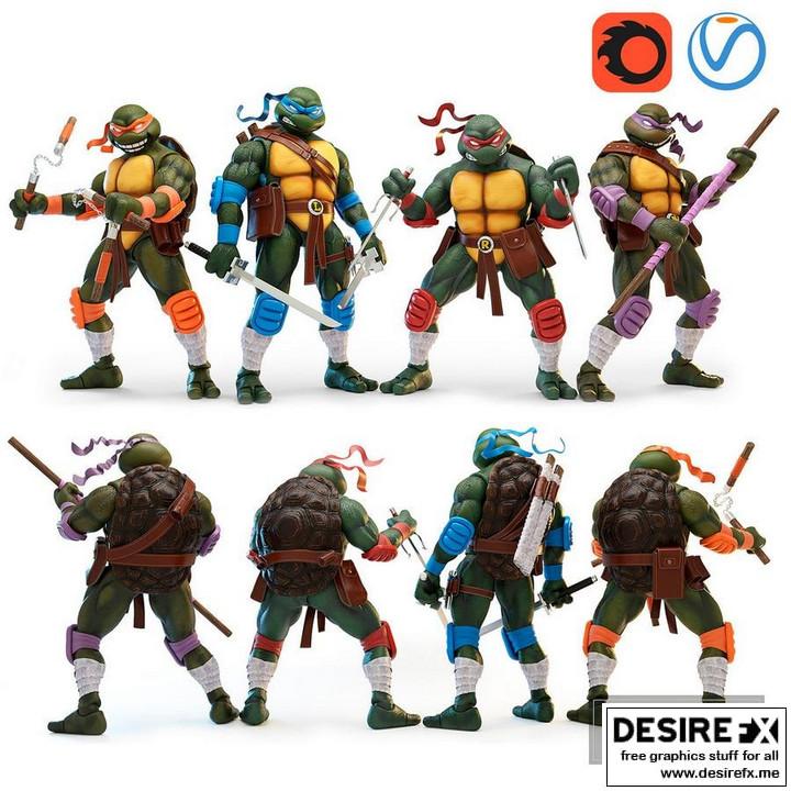 变形金刚3D打印模型|Teenage Mutant Ninja Turtles – 3D Print Model STL