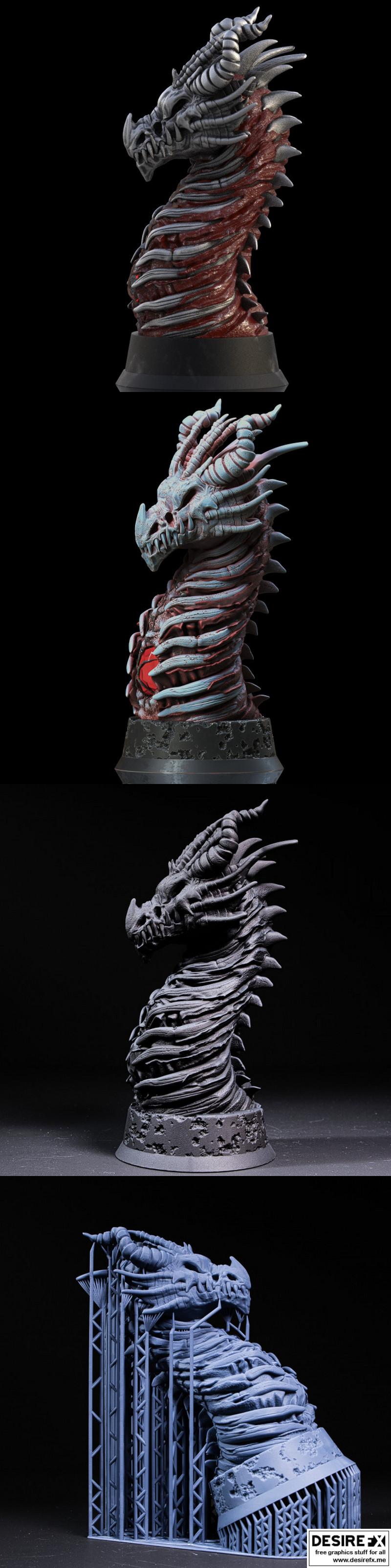 Fotis Mint 亡灵龙 3D打印模型|Fotis Mint Undead Dragon – 3D Print Model STL