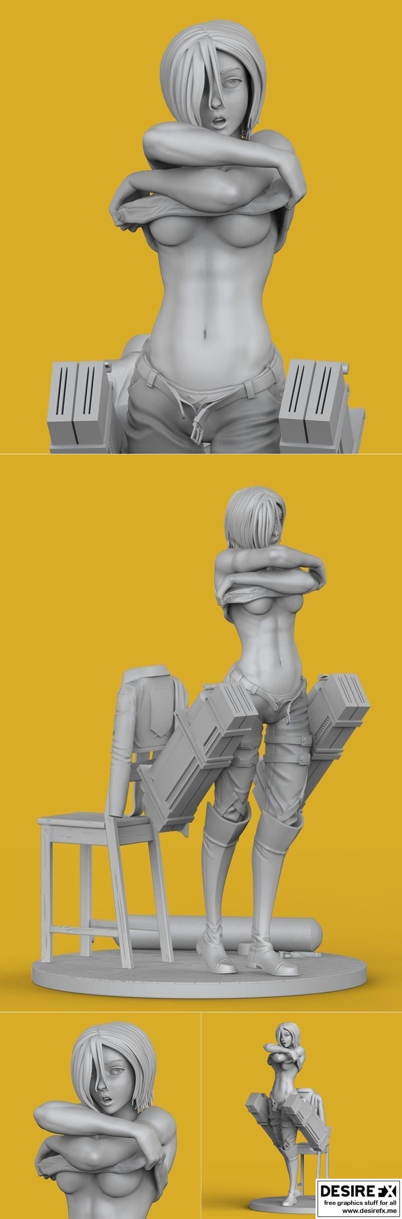 《进击的巨人》米卡莎3D打印模型|Mikasa Ackerman Attack on titan – 3D Print Model STL