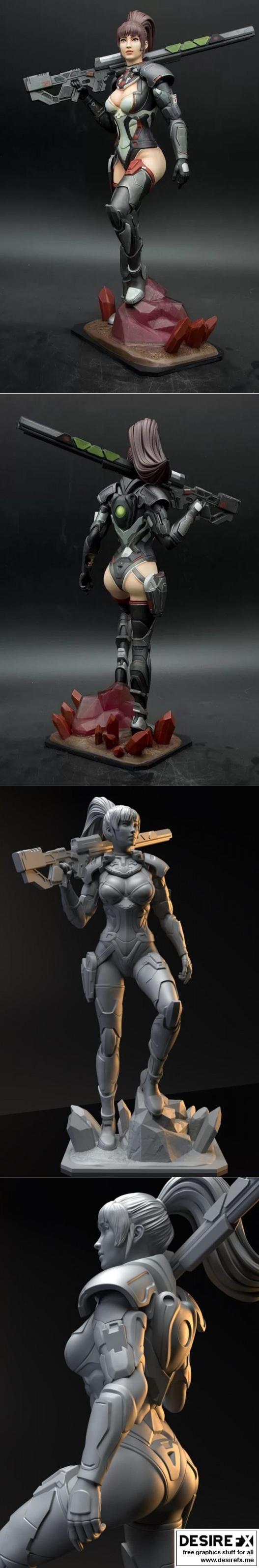Sogeky 3D打印狙击手模型|Sogeky – Elite Sniper Fanart – 3D Print Model STL