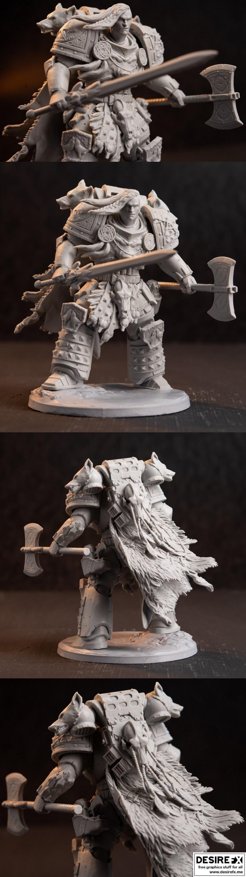 Space Legats 3D打印模型：狼王角色造型|Space Legats – Wolf King – 3D Print Model STL