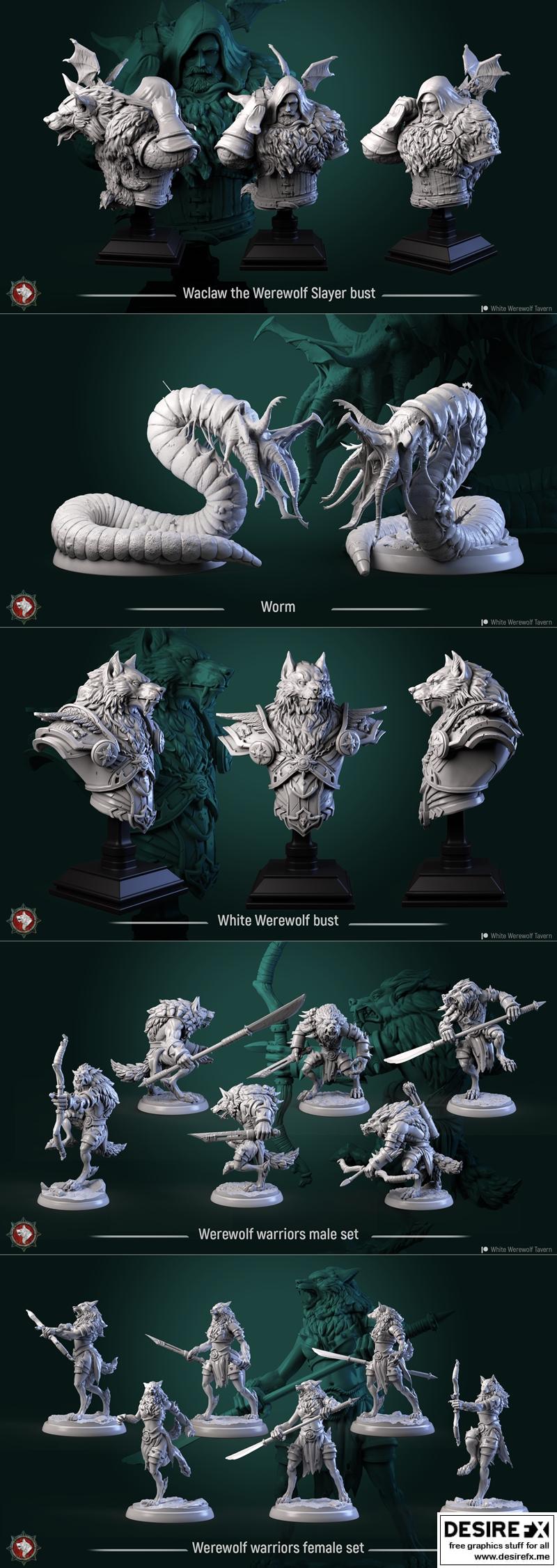 白狼酒馆 3D打印模型|White Werewolf Tavern September 2022 – 3D Print Model STL