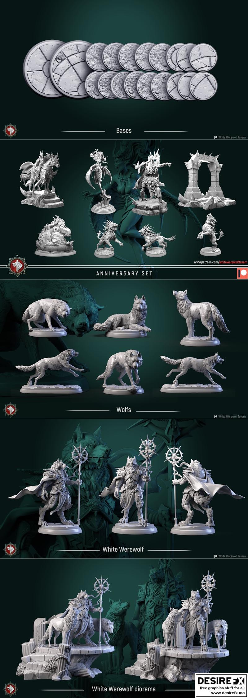 白狼酒馆 3D打印模型|White Werewolf Tavern September 2022 – 3D Print Model STL