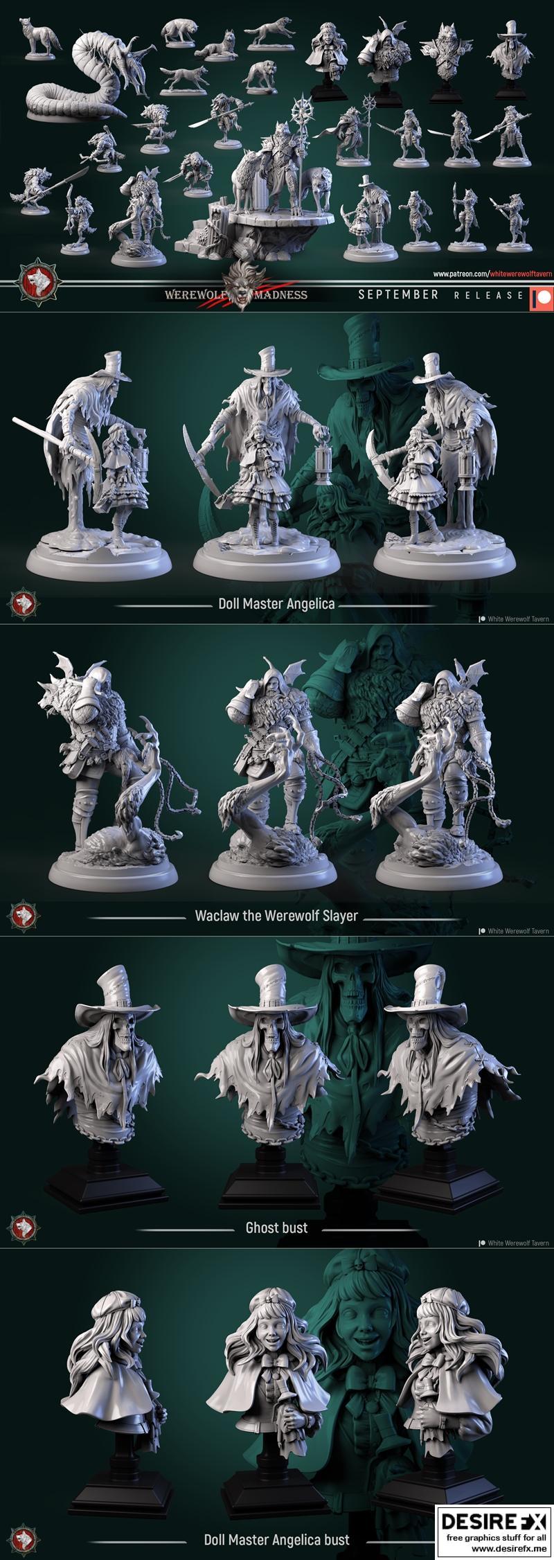 白狼酒馆 3D打印模型|White Werewolf Tavern September 2022 – 3D Print Model STL