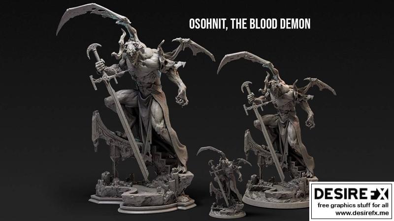 Loot Studios 3D打印模型：血魔奥索尼特|Loot Studios Miniatures – Osohnit The Blood Demon – 3D Print Model STL