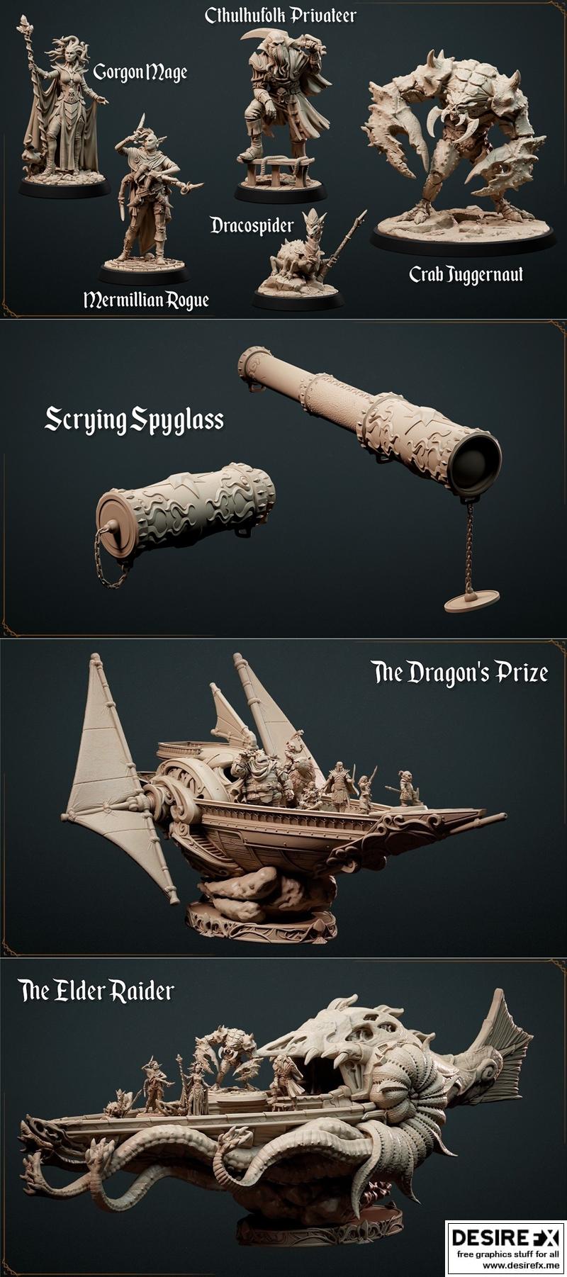 Loot Studios星际掠夺者3D打印迷你模型|Loot Studios Miniatures – Astral Looters September 2022 – 3D Print Model STL