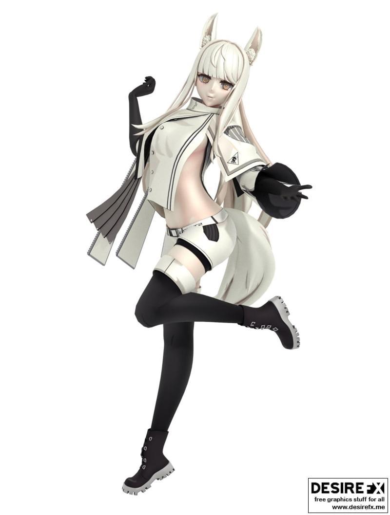 铂金Arknights 3D打印模型|Platinum Arknights – 3D Print Model STL