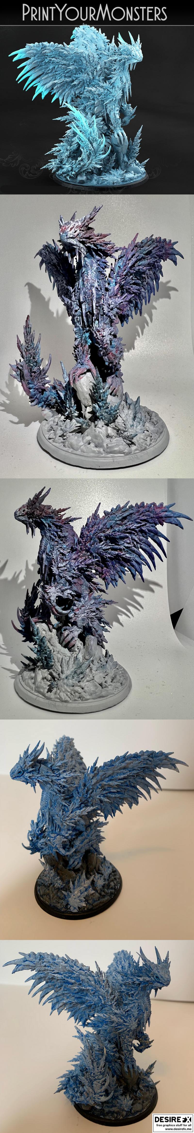 3D打印寒霜龙模型|Print Your Monsters – Hoarfrost Dragon – 3D Print Model