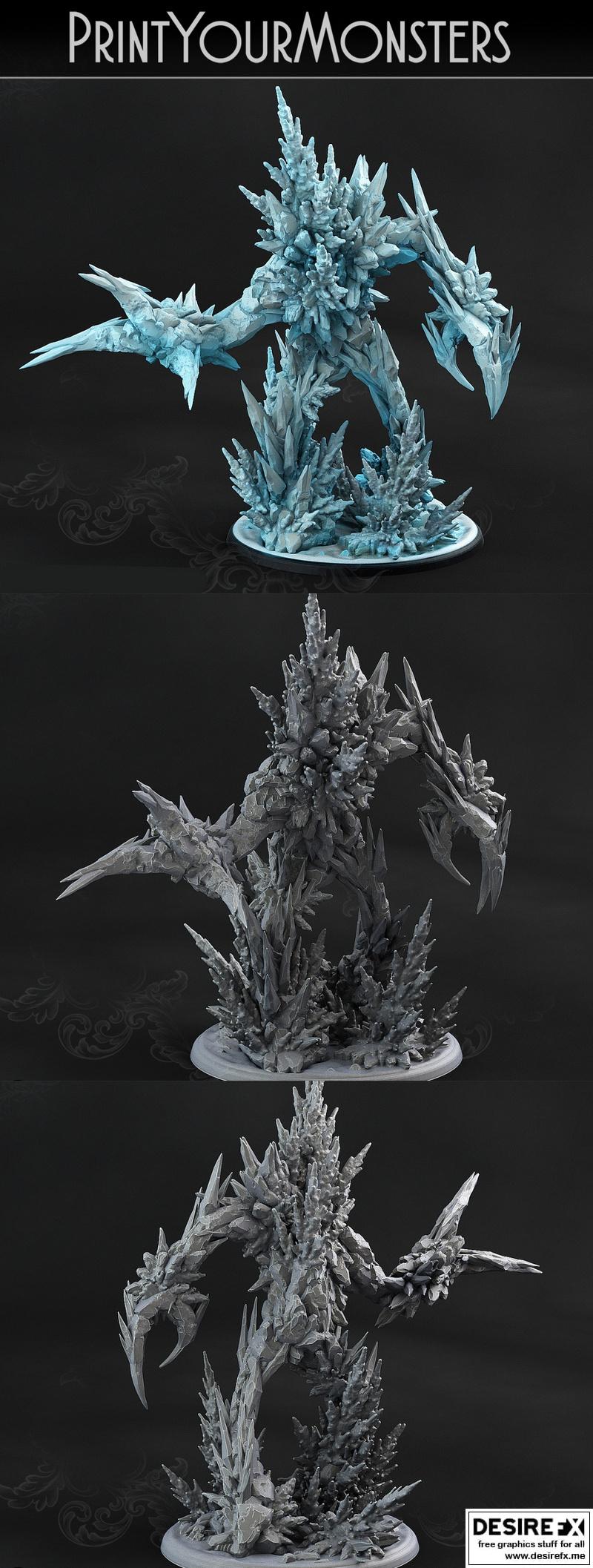 瑞米索恩石像怪3D打印模型|Print Your Monsters – Rimethorn Golem 1 – 3D Print Model