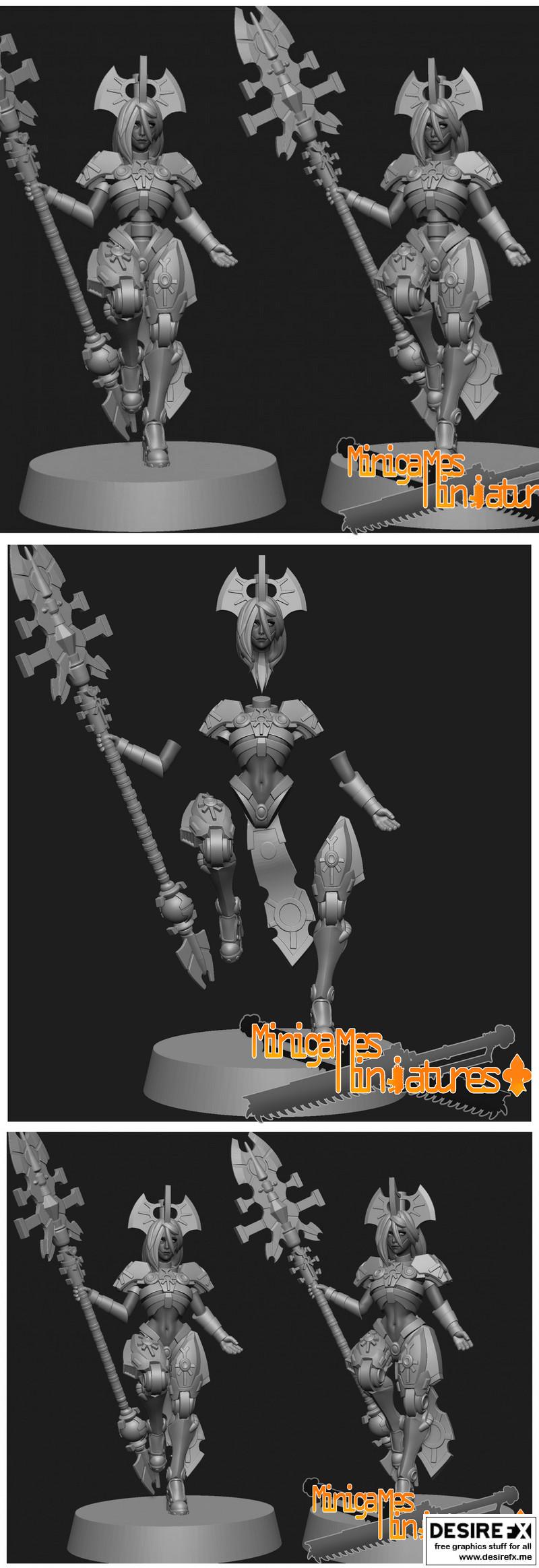 沉默女王——动漫3D打印模型|Silent Queen – anime figurine – 3D Print Model STL