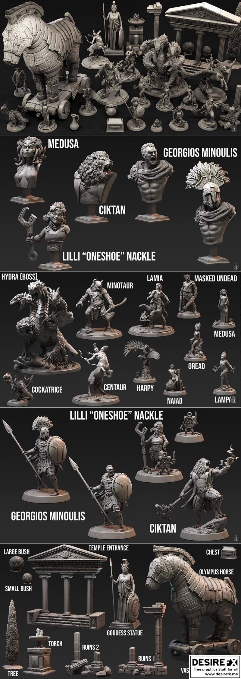 Loot Studios 3D打印迷你模型：幽影奇旅|Loot Studios Miniatures – A Ghostly Odyssey April 2021 – 3D Print Model STL