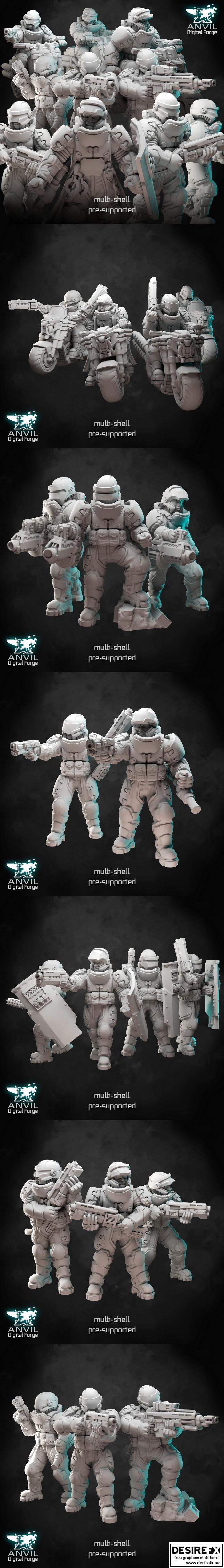 企业安保部队 - 3D打印模型 STL|Corporate Security Force – (August 2022) – 3D Print Model STL