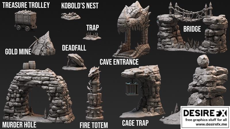 Loot Studios迷你模型——《陷阱》3D打印模型|Loot Studios Miniatures – It’s a (nother) Trap July 2021 – 3D Print Model STL