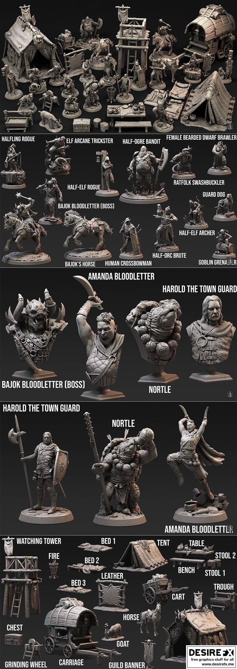 Loot Studios迷你模型：《征税官》2021年3D打印模型|Loot Studios Miniatures – Toll Collectors August 2021 – 3D Print Model STL