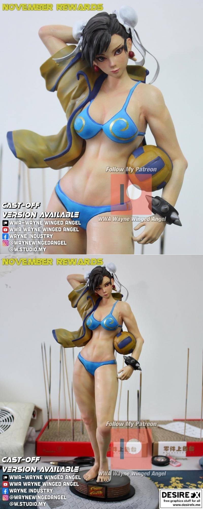 春丽 2022 3D打印模型|Chun Li November 2022 – 3D Print Model STL