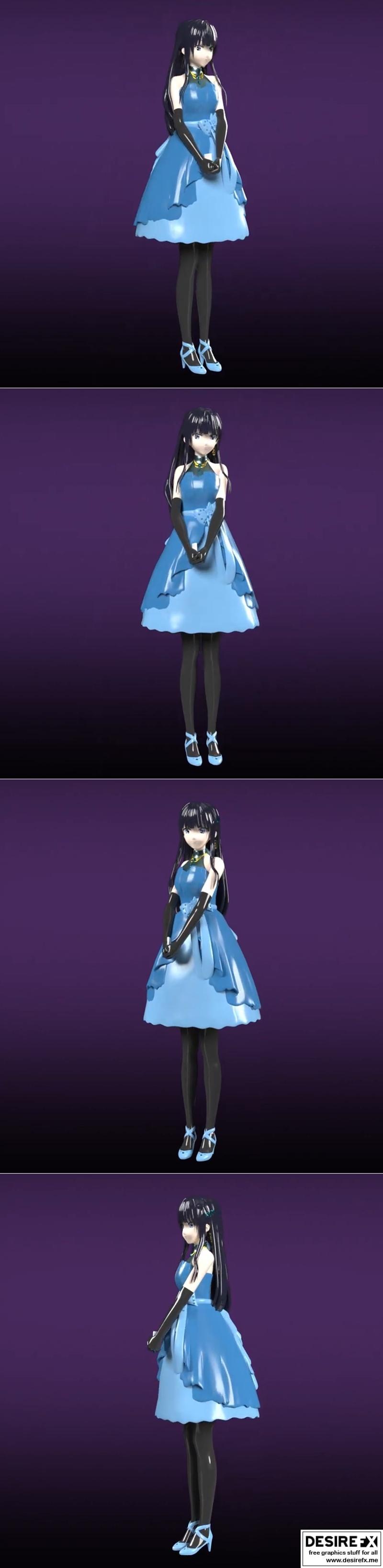 《魔法高中的不规则者》3D打印模型|Miyuki Shiba – The Irregular in Magic High School – 3D Print Model STL