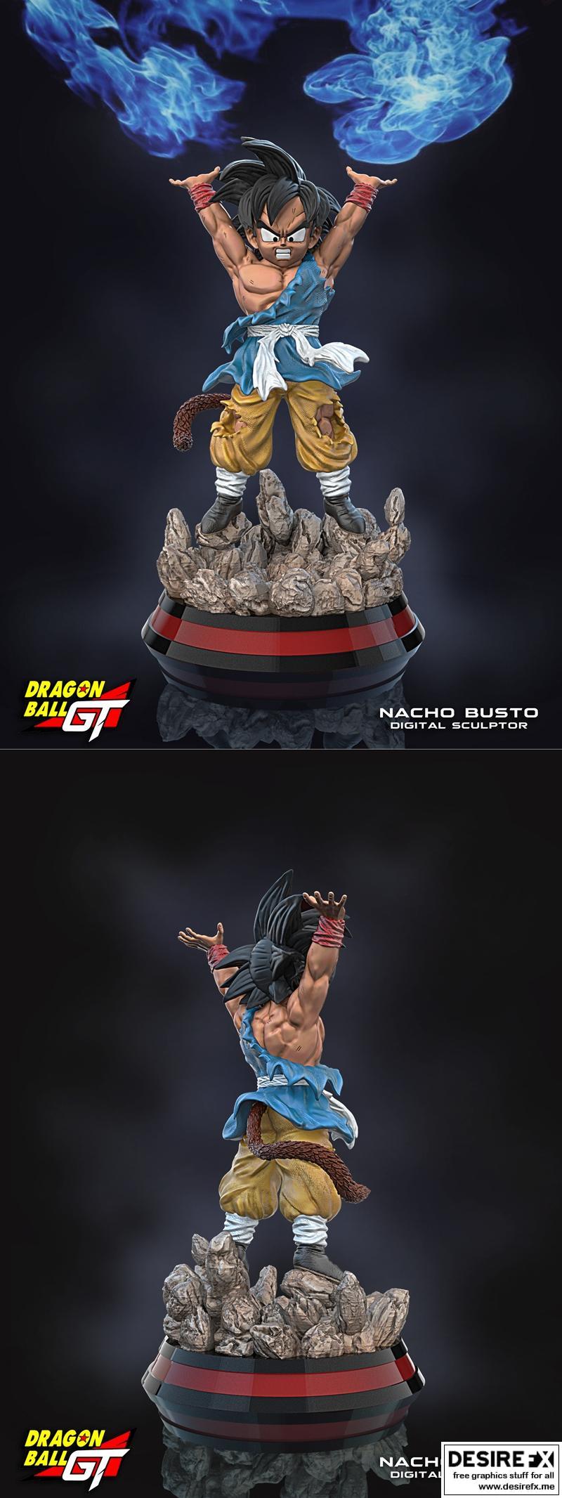 龙珠GT 3D打印模型|Goku GT – 3D Print Model STL