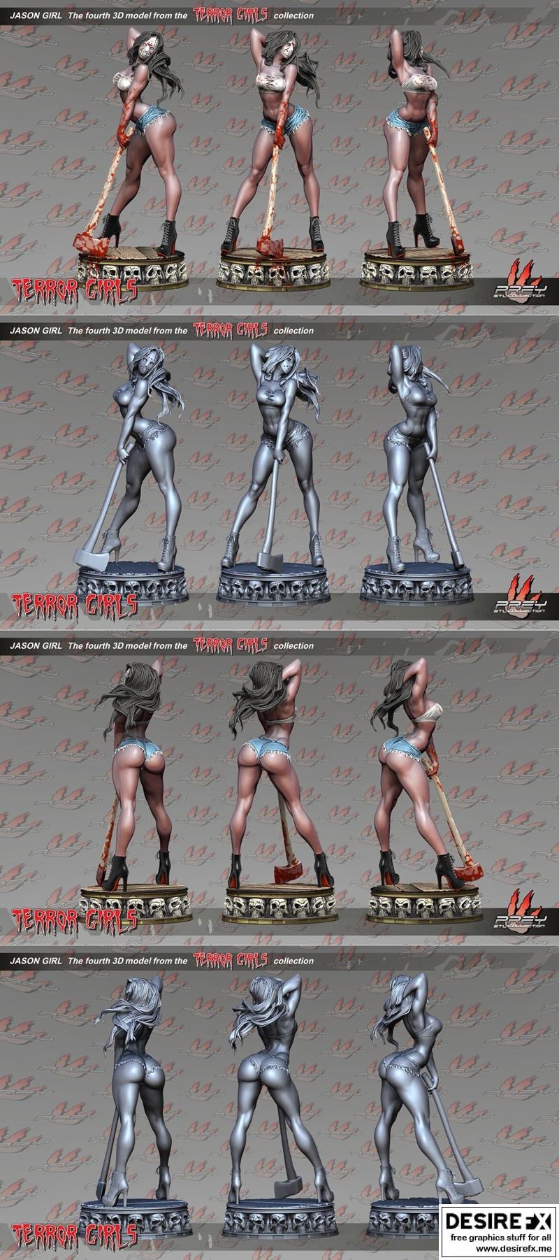 Jason Girl 3D打印模型|Jason Girl – 3D Print Model STL