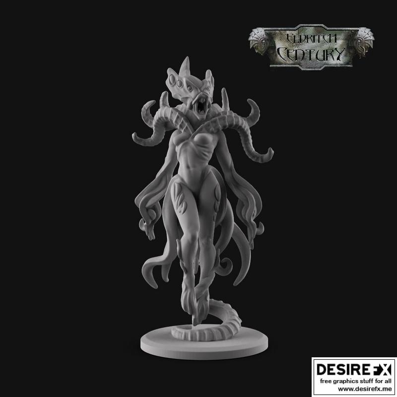异界世纪——会唱歌的怪物模型|Eldritch Century – Monster Thing That Sings – 3D Print Model