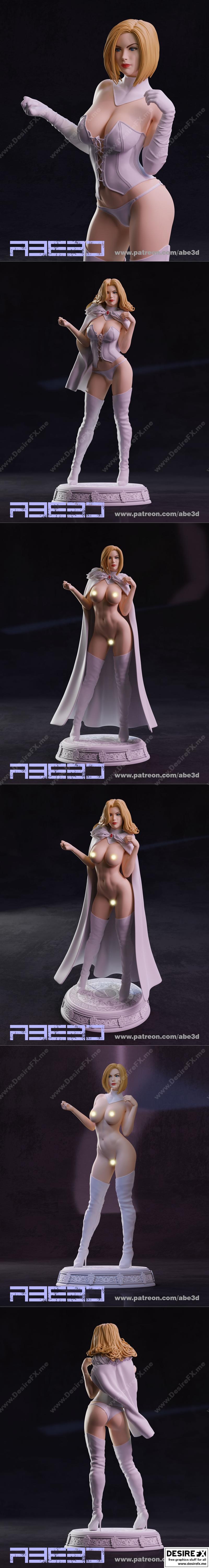 艾玛·弗罗斯特 3D打印模型 STL|Emma Frost – 3D Print Model STL