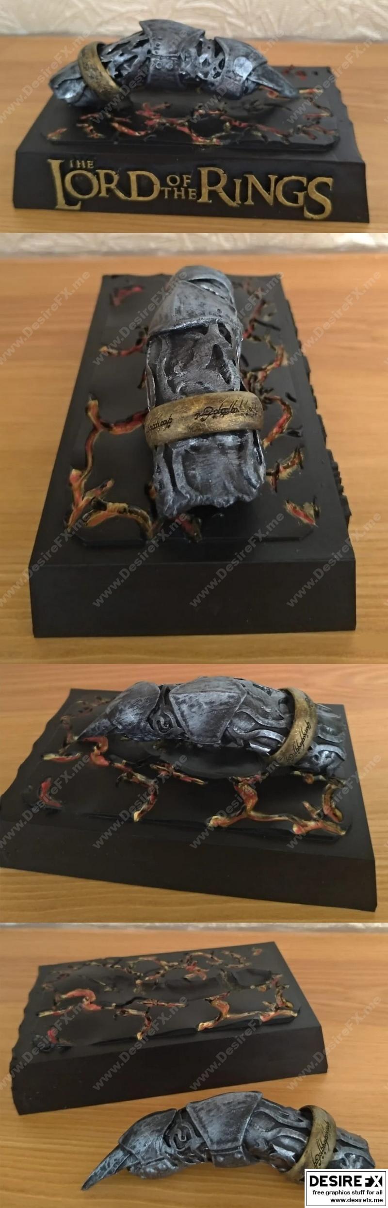 指环王：萨鲁曼之指 3D打印模型|The Lord of the Rings – Sauron Finger – 3D Print Model