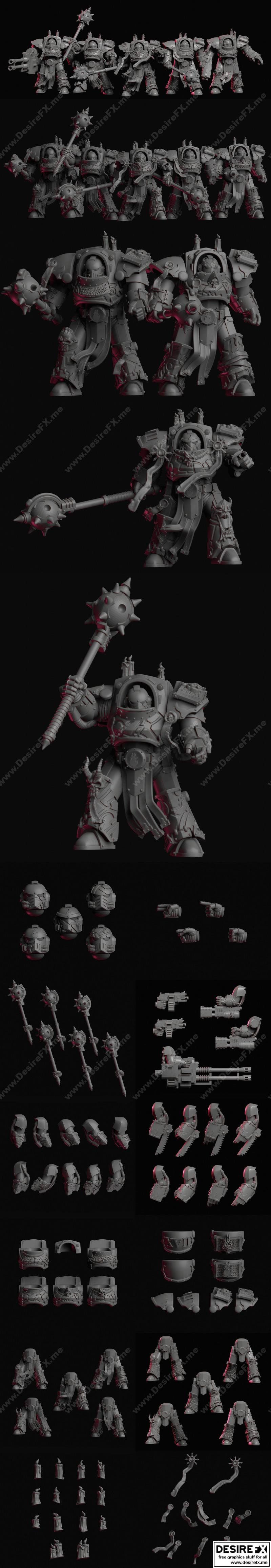 Tartarus毁灭者 3D打印模型|The Overbearing Tartarus Destroyers – 3D Print Model