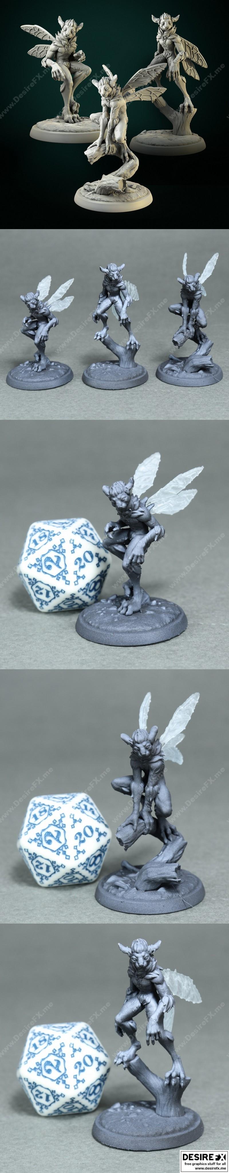 白狼酒馆——森林魅怪——3D打印模型|White Werewolf Tavern – Forest Mephits – 3D Print Model