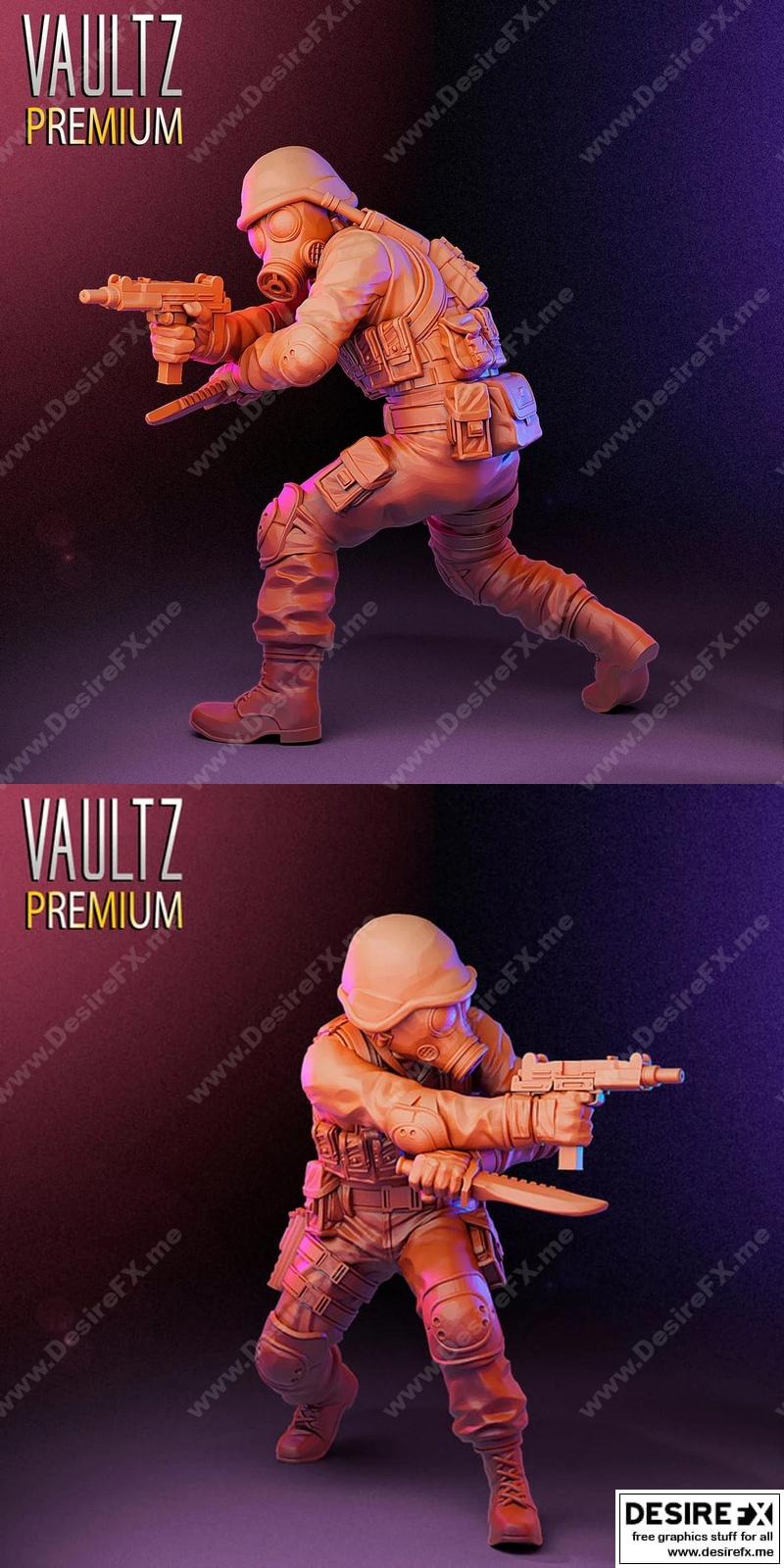 Vaultz迷你模型：生化危机Hunk 3D打印版|Vaultz Miniatures – Hunk from Resident Evil – 3D Print Model