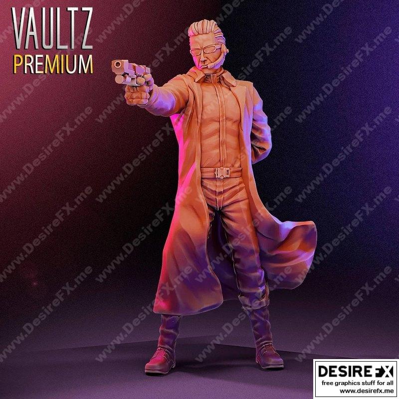 瓦尔特·威斯克 3D打印模型|Vaultz Miniatures – Albert Wesker from Resident Evil – 3D Print Model