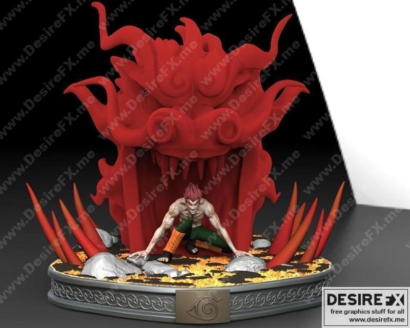 Diorama Maito Gai – 3D打印模型|Diorama Maito Gai – 3D Print Model STL