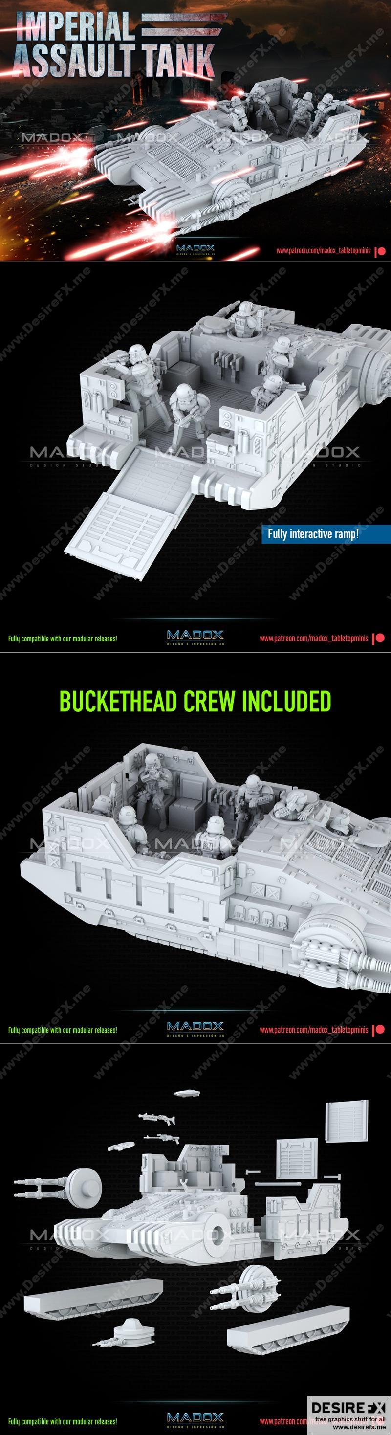 帝国突击坦克 3D打印模型|Imperial Assault Tank – 3D Print Model STL