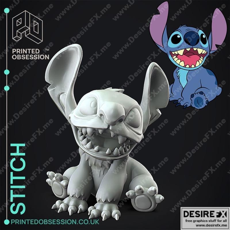 3D打印模型：斯蒂奇微笑|Stitch Smiling – 3D Print Model STL