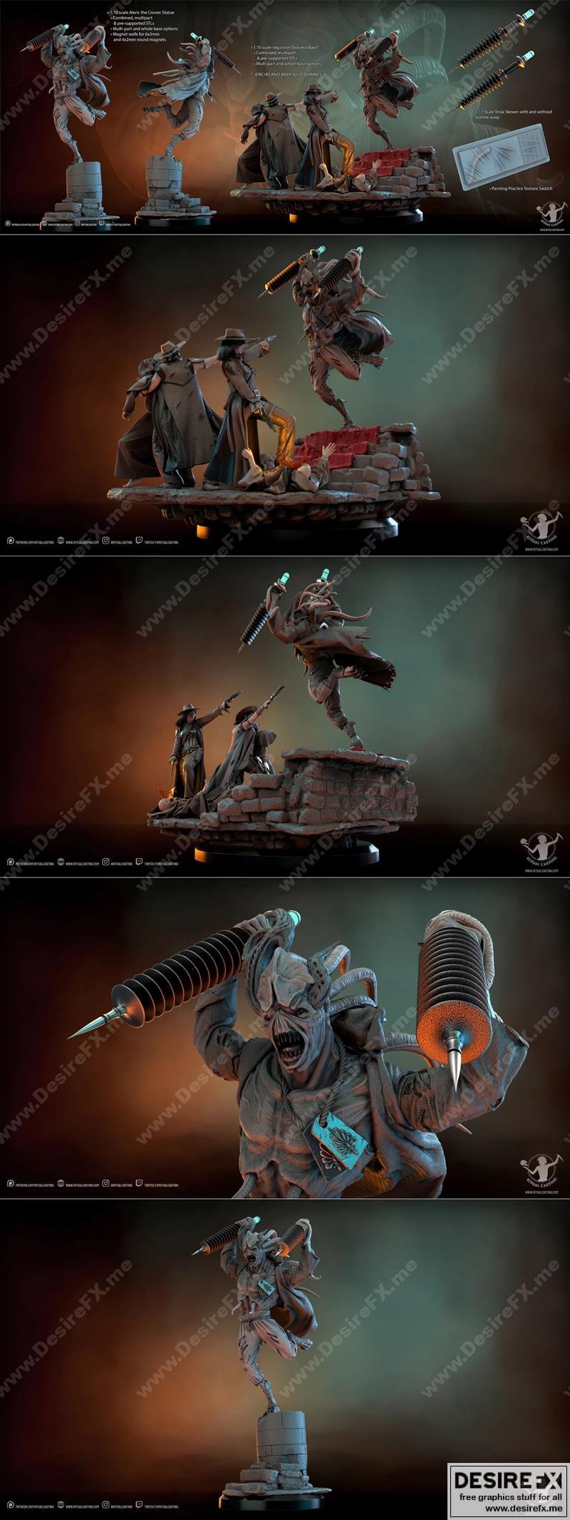 Ritual Casting 3D打印模型：Aleric the Craven|Ritual Casting – Aleric the Craven – 3D Print Model STL