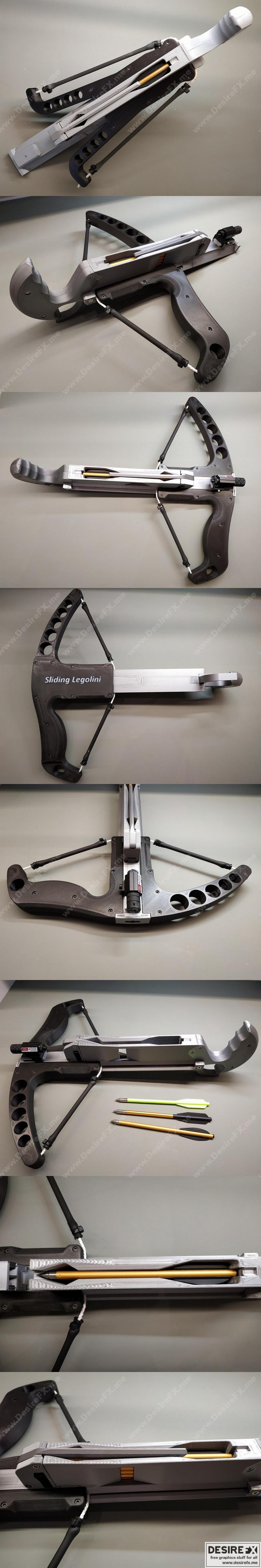 滑动腿莉莉诺之 bow 3D打印模型|Sliding Legolini Bow – 3D Print Model