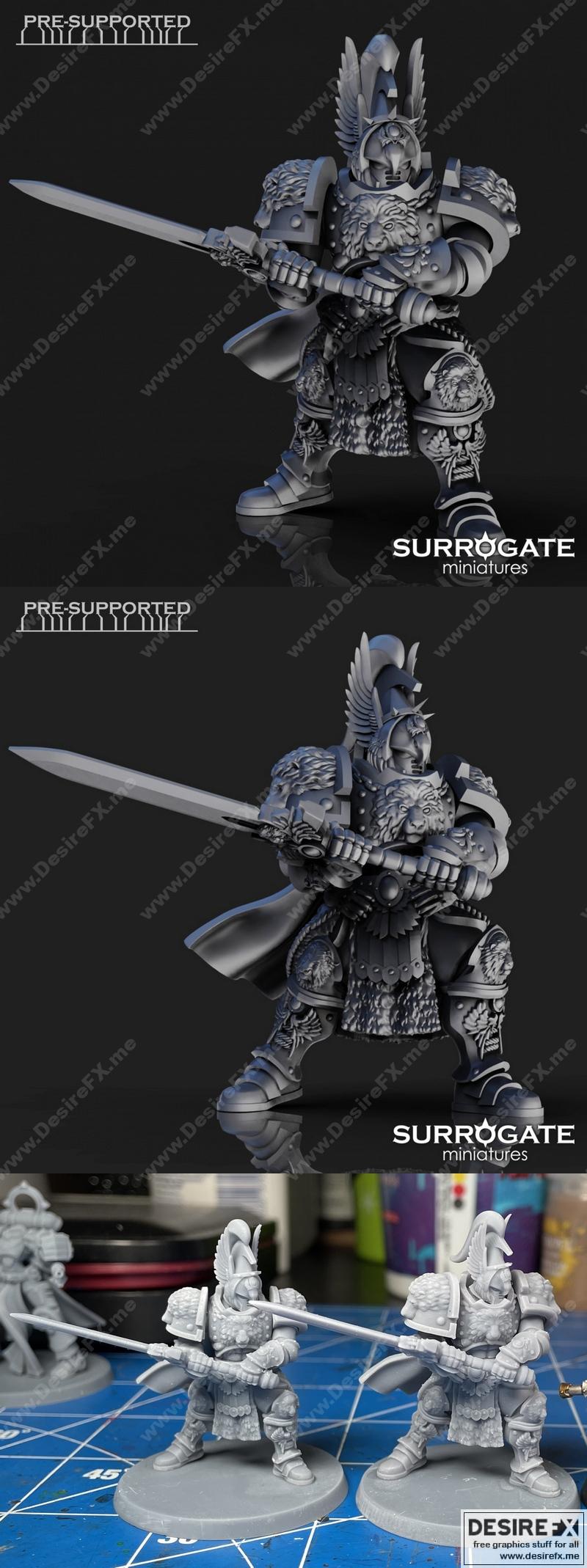 不羁的保镖之刃——Magnus 3D打印模型|Magnus the Untamed Praetorian Blade Master – 3D Print Model