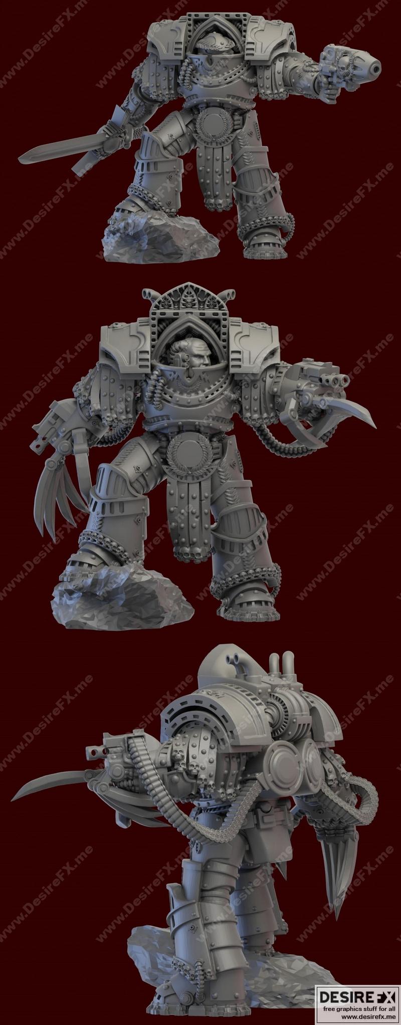 Helforged迷你雕像——praetor 3D打印模型|Helforged Miniatures – Praetor – 3D Print Model