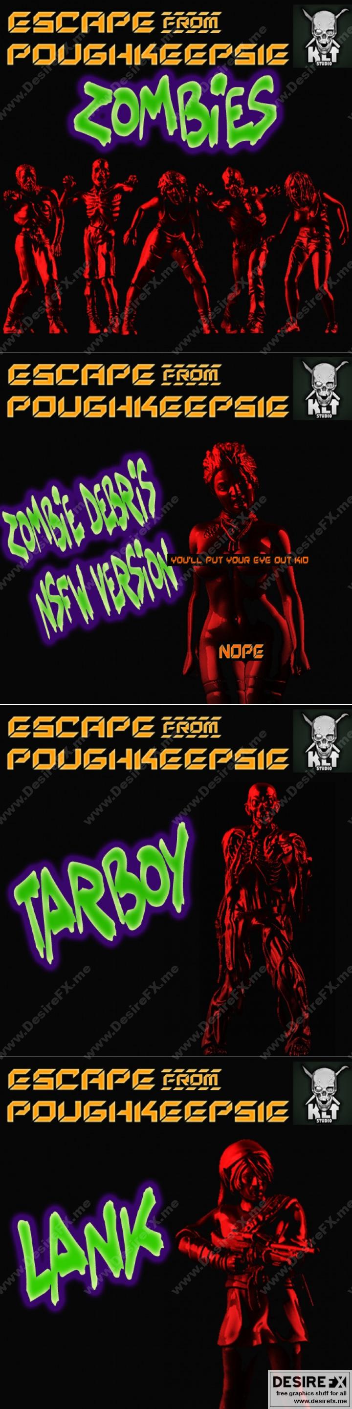 KLT工作室《逃离波克西斯》3D打印模型 STL|KLT Studios – Kickstarter – Escape from Poughkeepsie – 3D Print Model STL