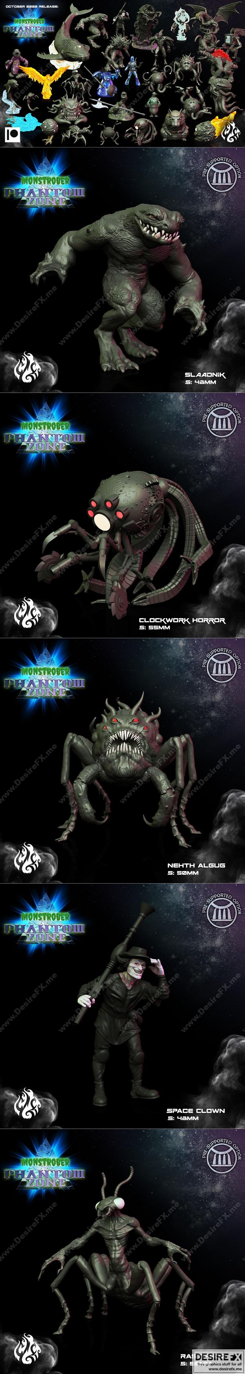 Crippled God Foundry出品《怪物猎人》幻影区3D打印模型|Crippled God Foundry – Monstrober Phantom Zone October 2022 – 3D Print Model STL