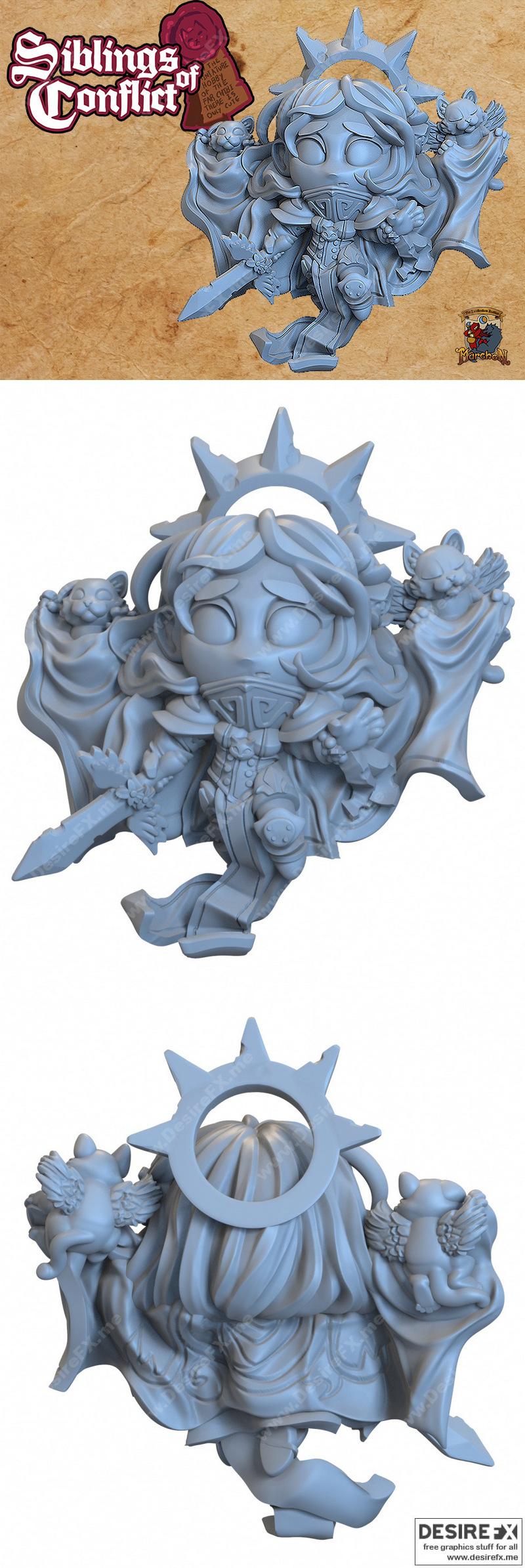 圣女苏珊 3D打印模型|Capsule Chibi – Sister Susan the Saint – 3D Print Model