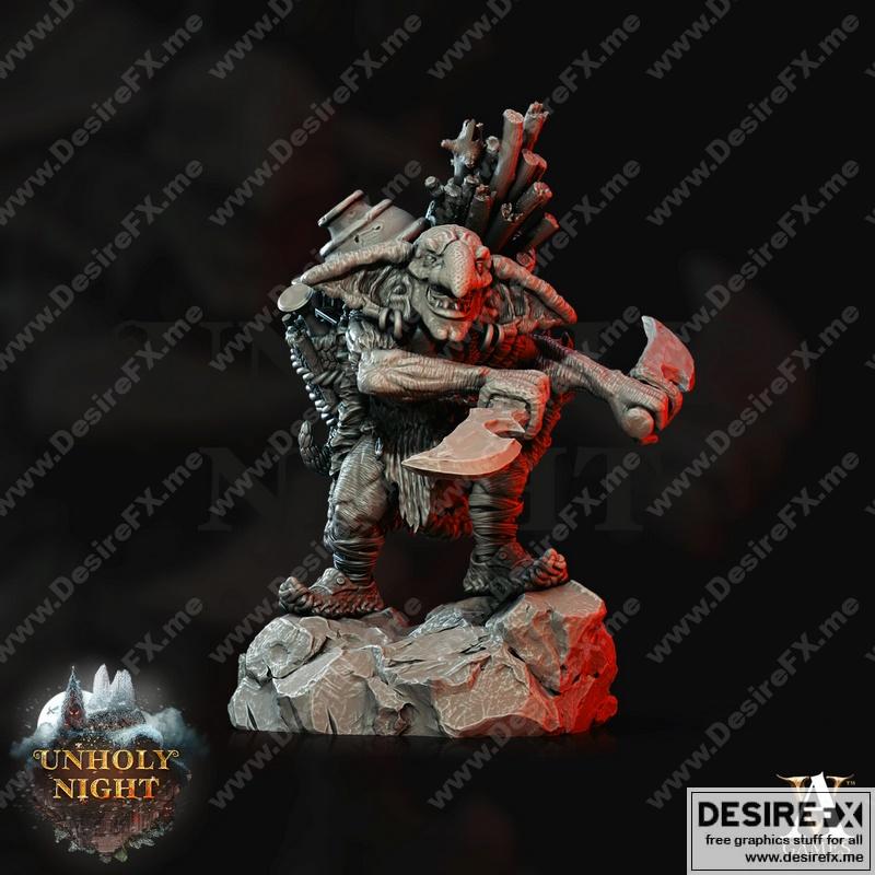 双匕首小妖精——3D打印模型|Goblin With Double Dagger – 3D Print Model